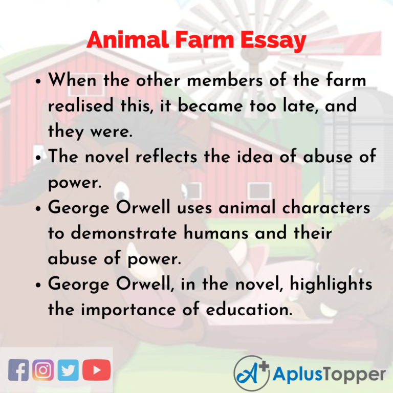 essay for animal farm