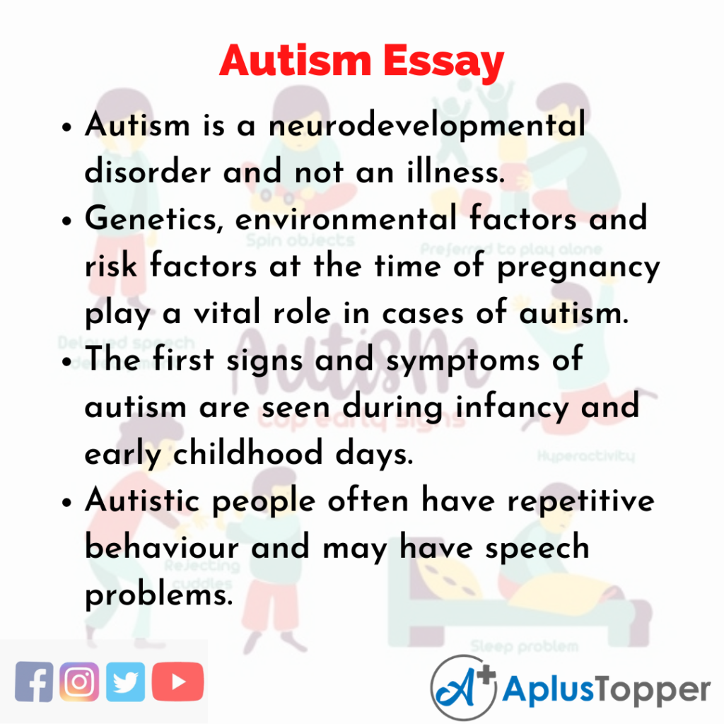 autism characteristics essay