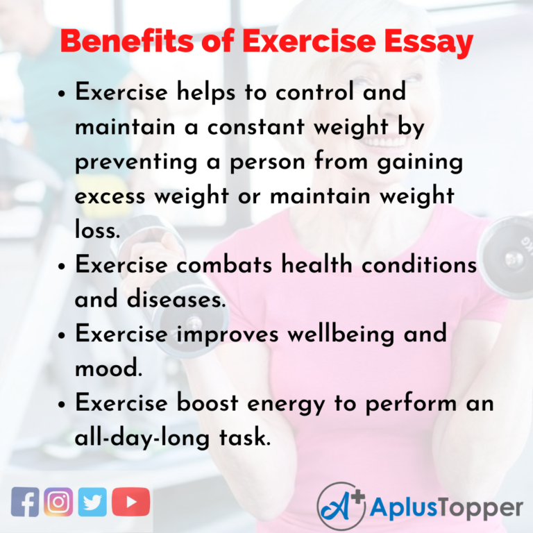 physical exercise essay 250 words