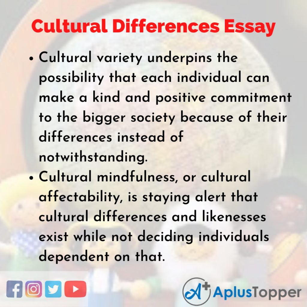 essay on cultural differences