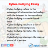 essay on how to stop cyber bullying