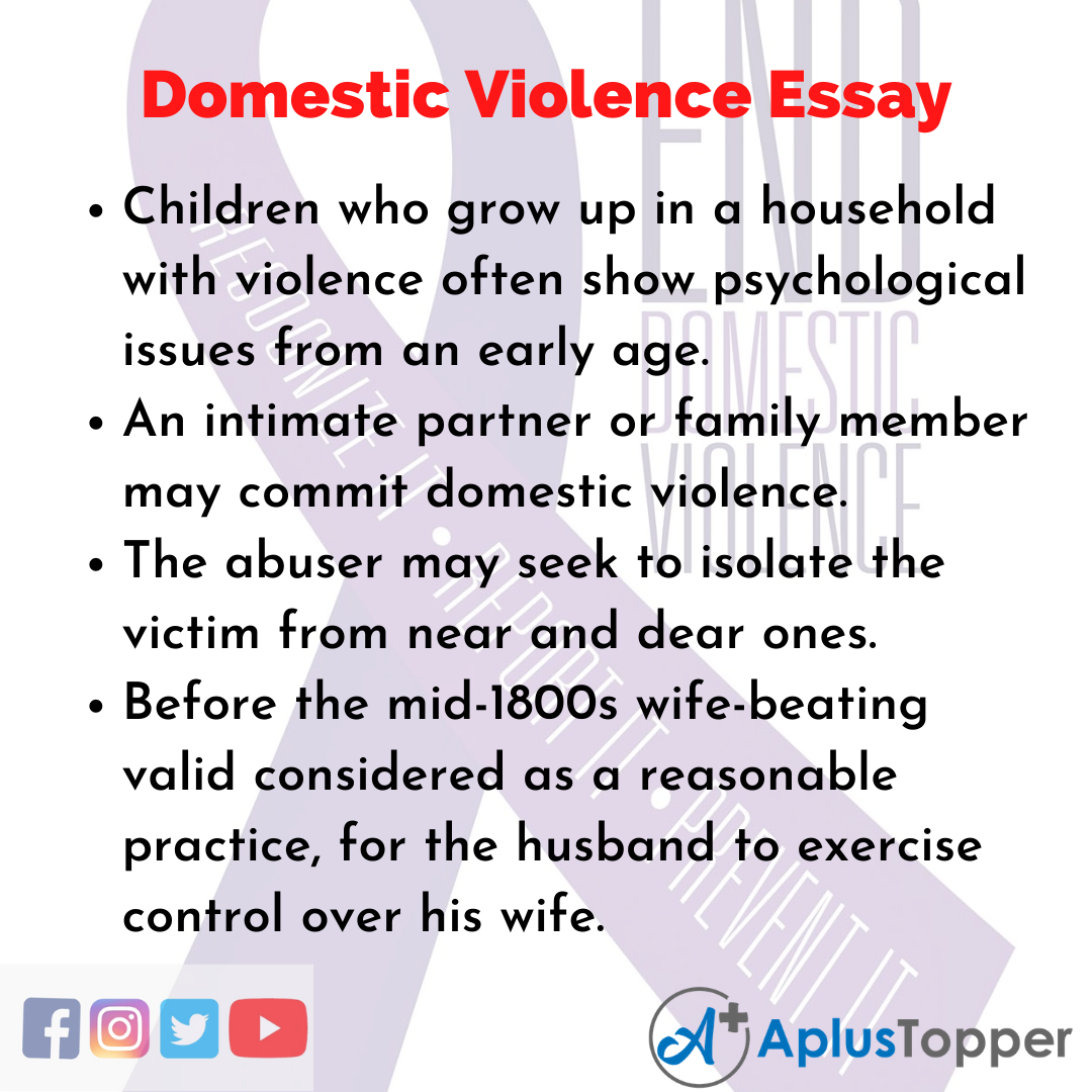 Essay about Domestic Violence