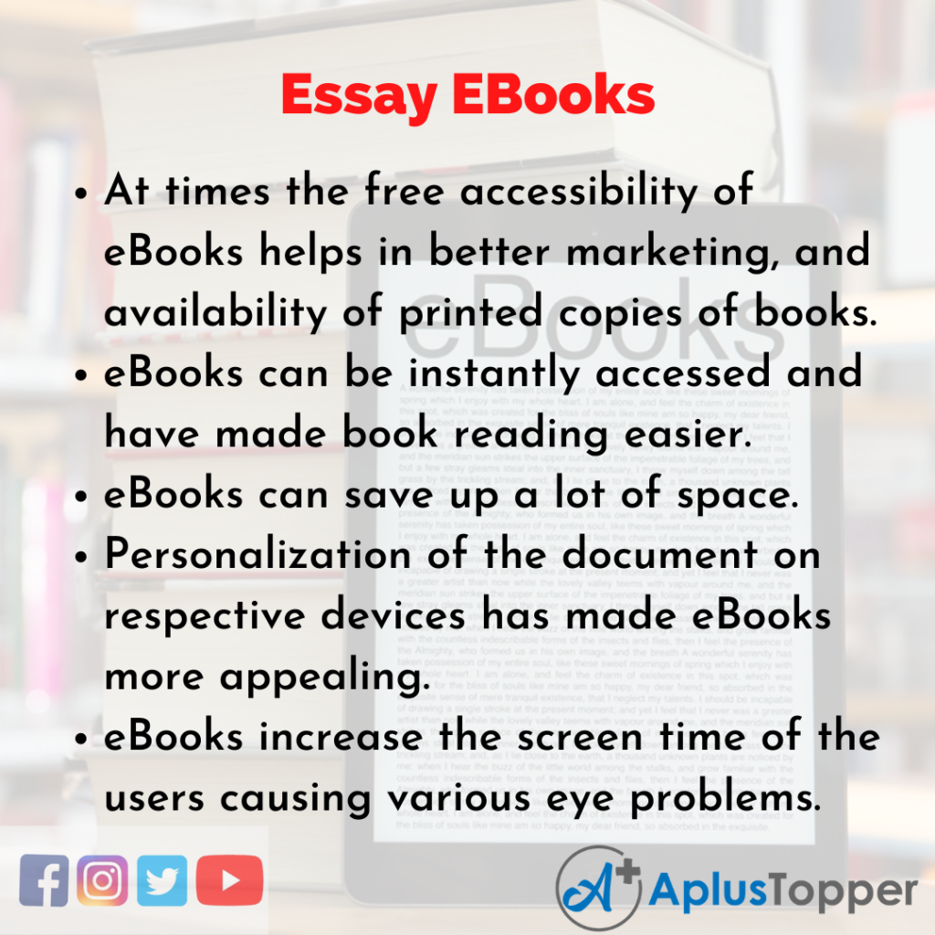 essay on books examples