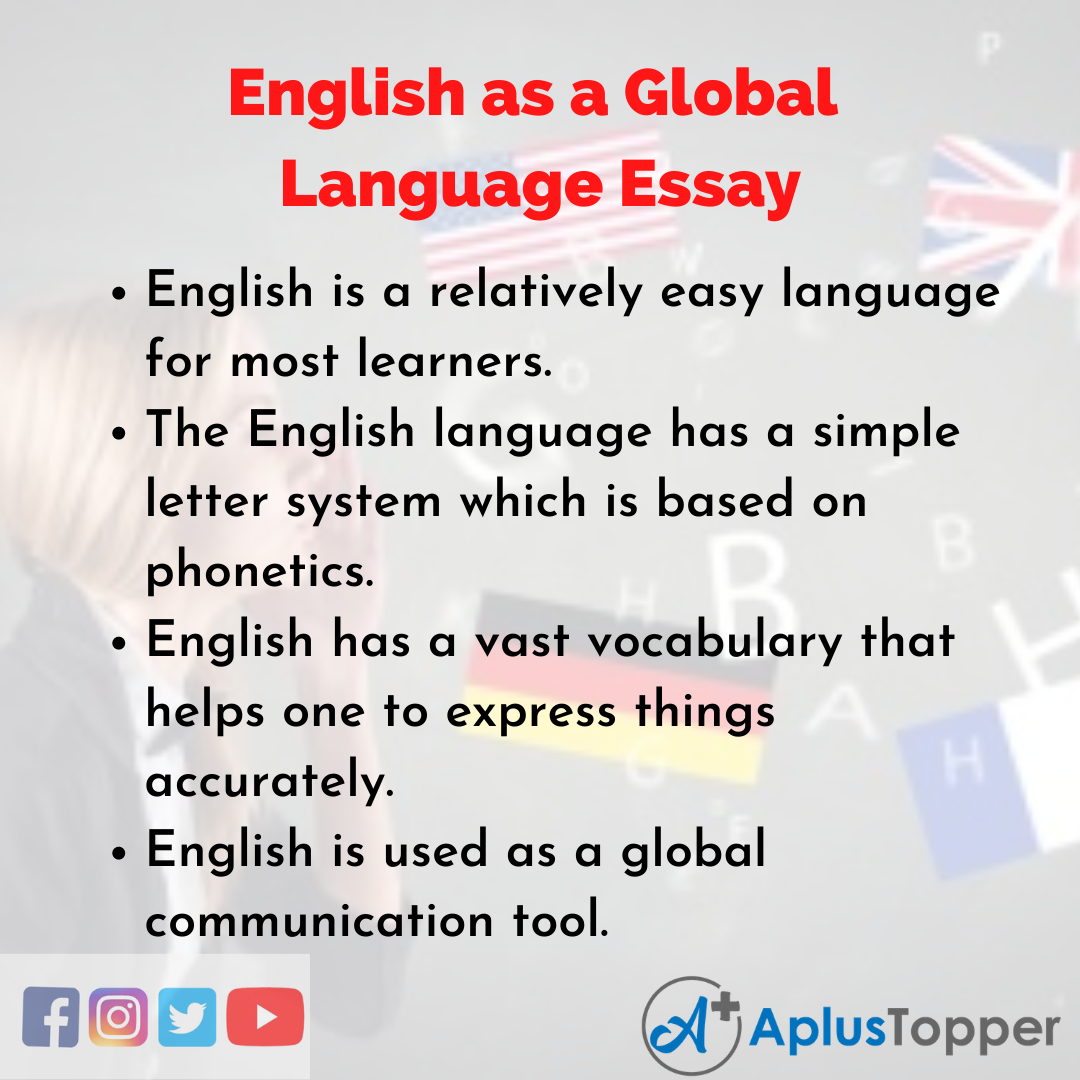 essay why english is a global language