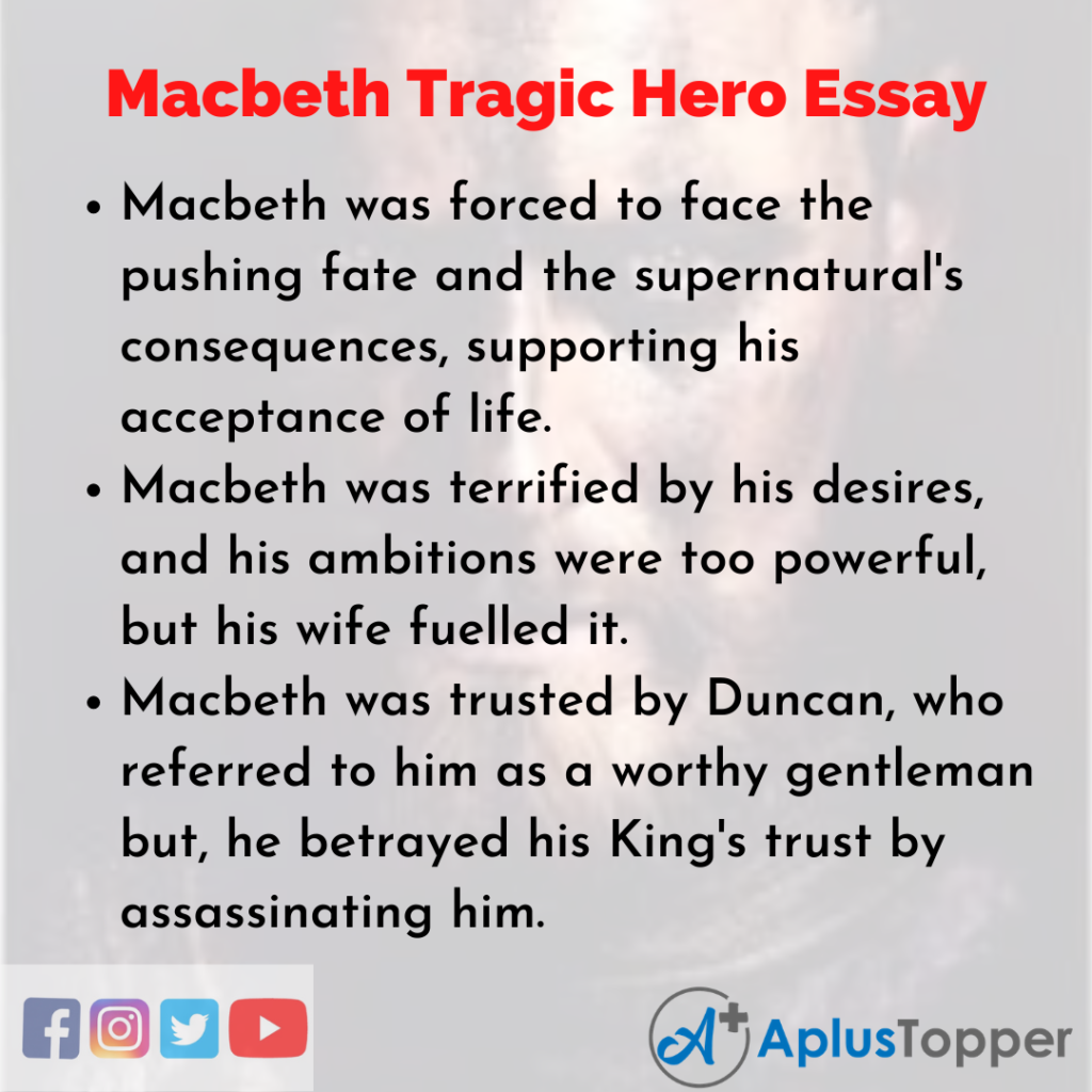 literary essay on macbeth as a tragic hero