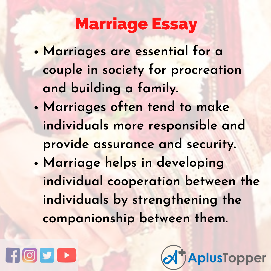Essay about Marriage