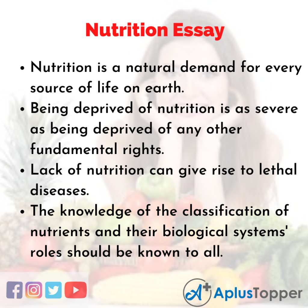 what is nutrition essay