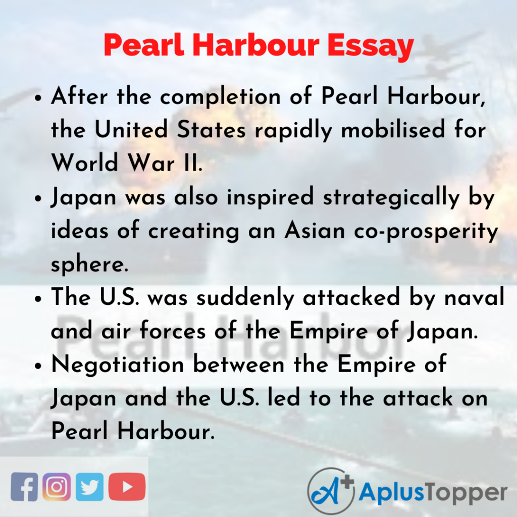 hook sentence for pearl harbor essay