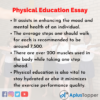 essay about physical education