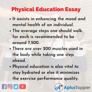 physical education is vital for all essay