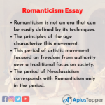 essay on the american romanticism