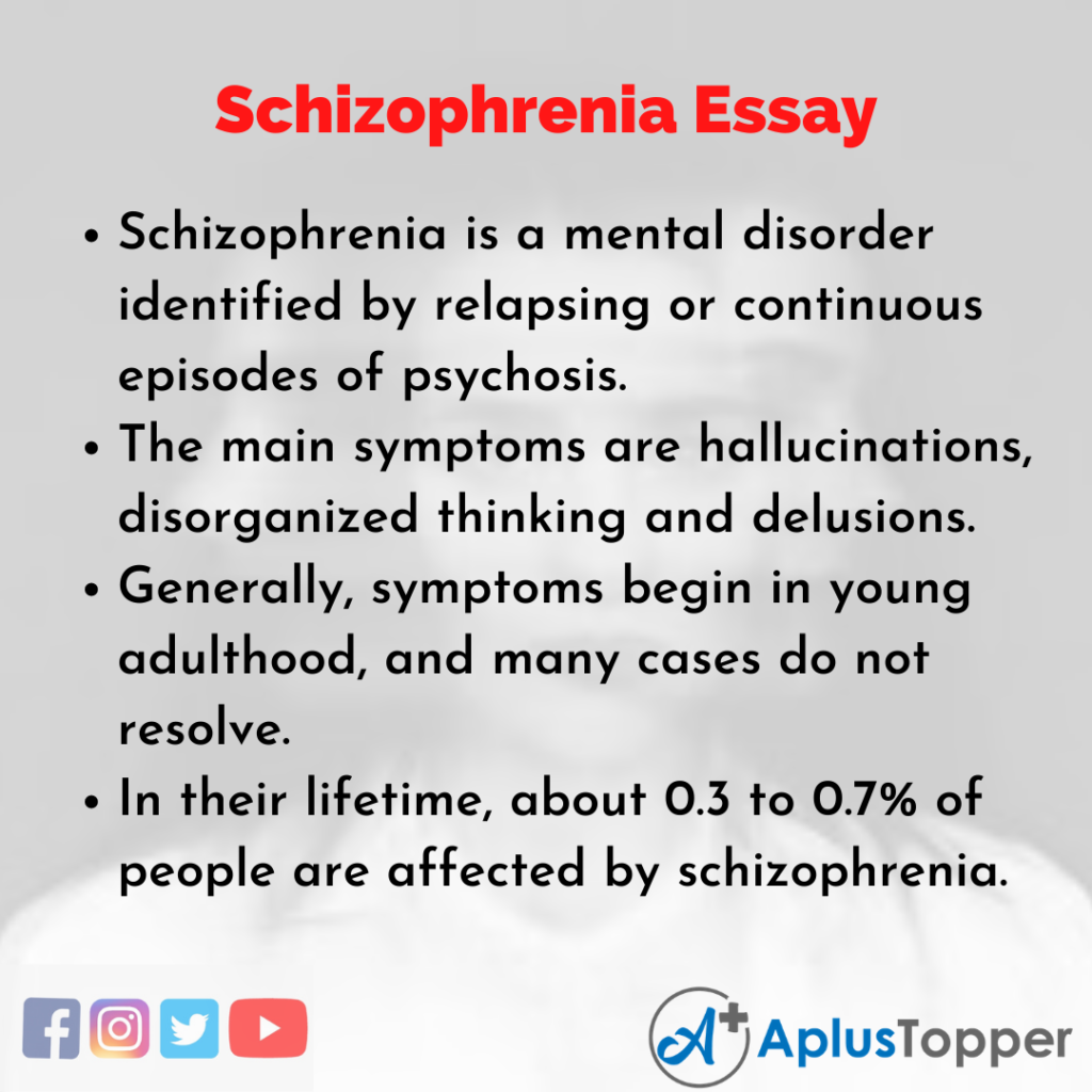 schizophrenia summary essay