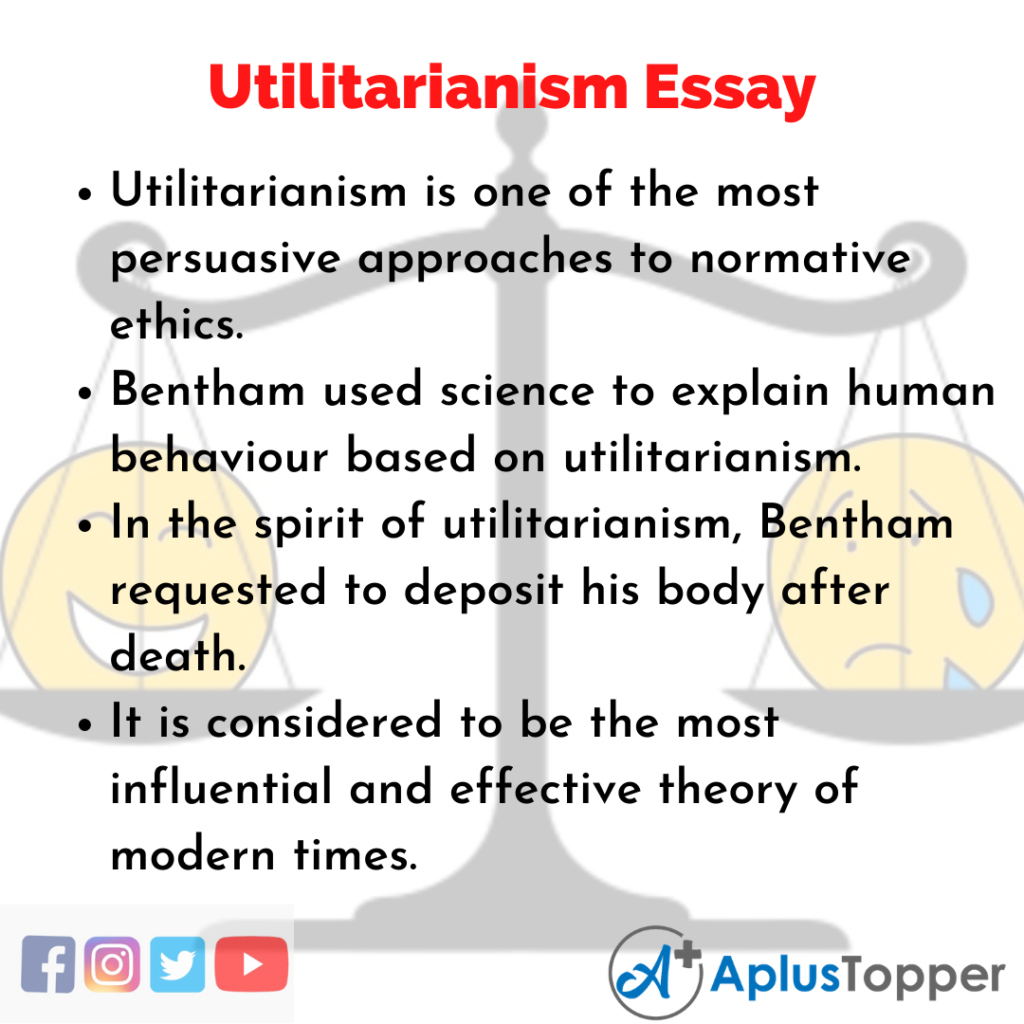 utilitarianism personal essay
