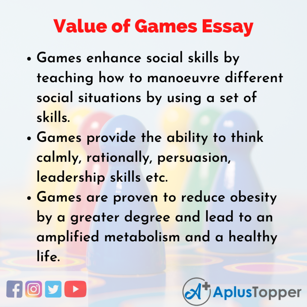 article writing on value of games and sports medicine