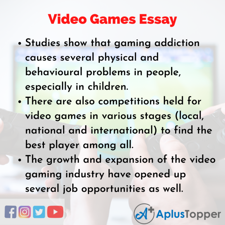 essays about video games benefits