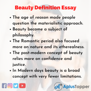 essay on beauty