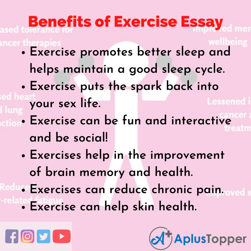short essay benefits of exercise