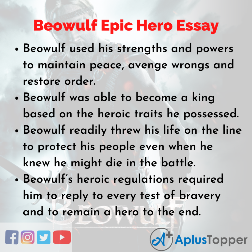 thesis statement about beowulf being a hero