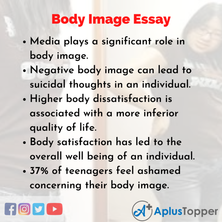 self esteem and body image essay