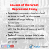 the great depression essay grade 11