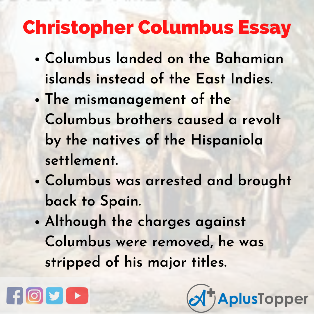Essay on Christopher Columbus