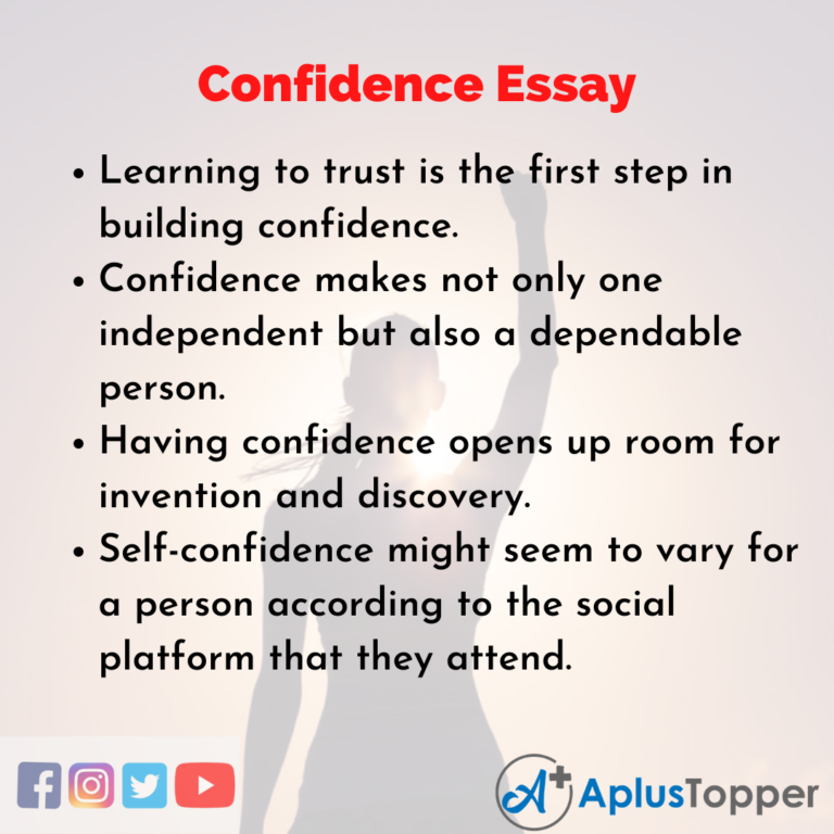 the importance of self confidence essay