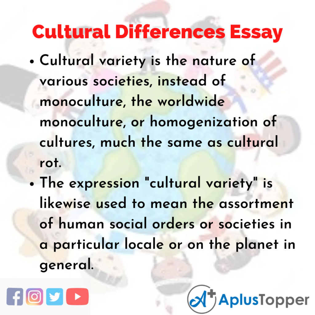 thesis statement for cultural differences