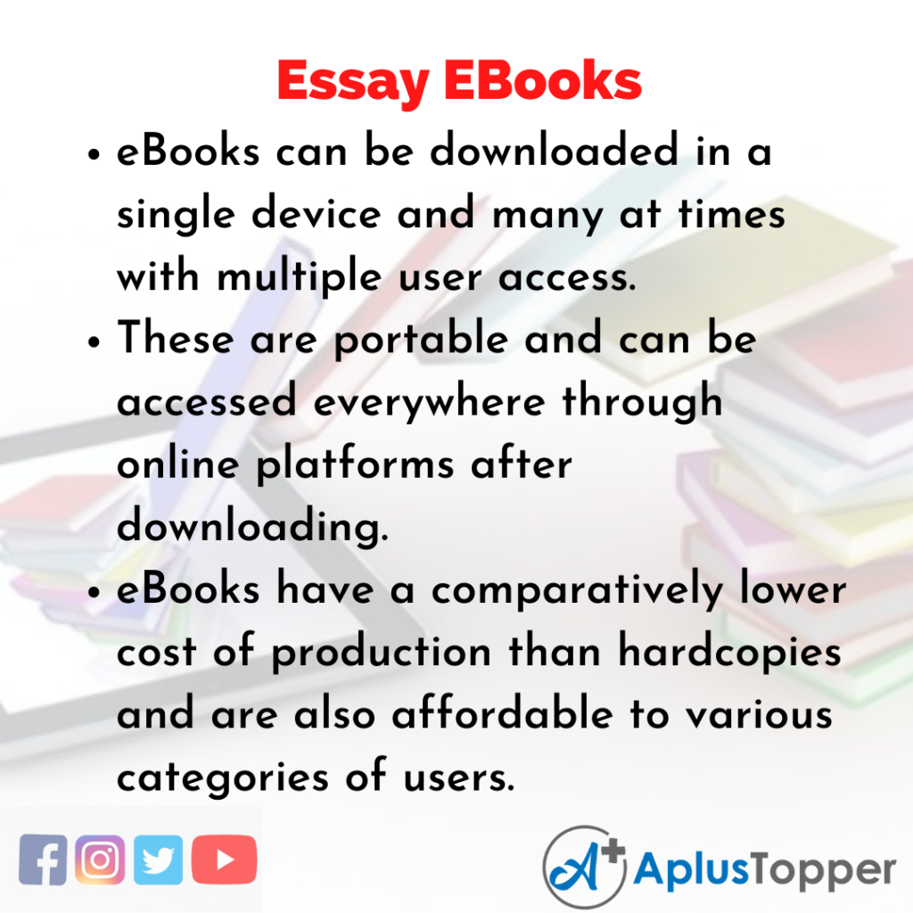 books advantages and disadvantages essay
