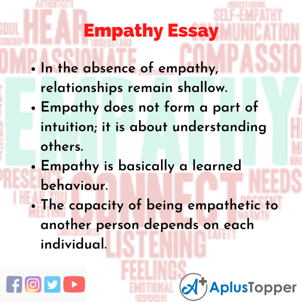 empathy cause and effect essay