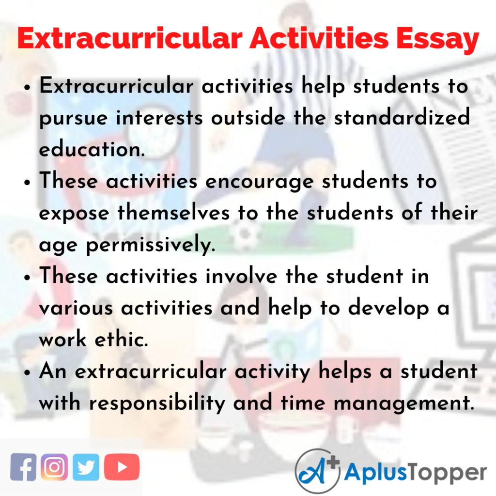 benefits of extracurricular activities essay