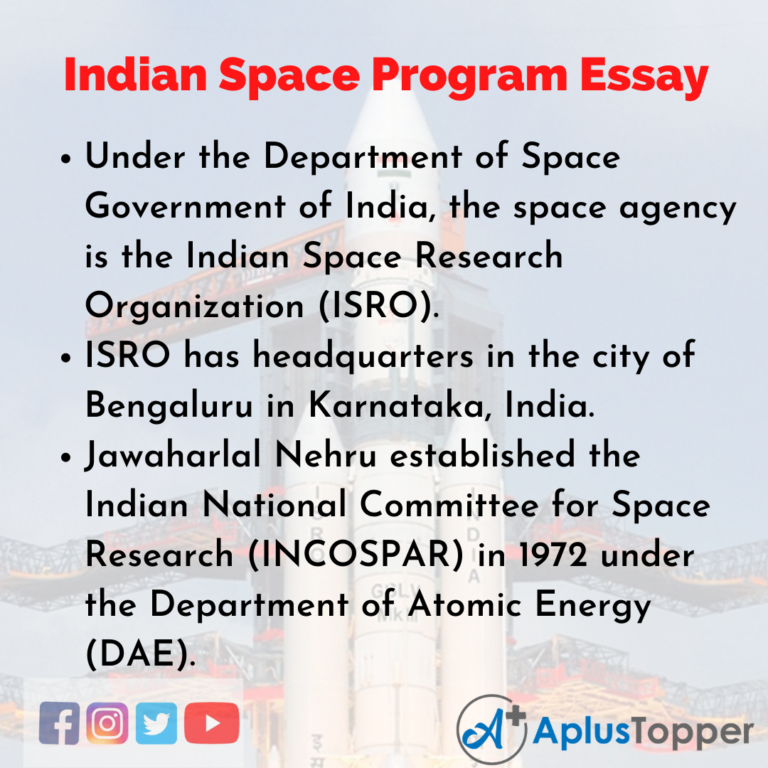 india in space essay