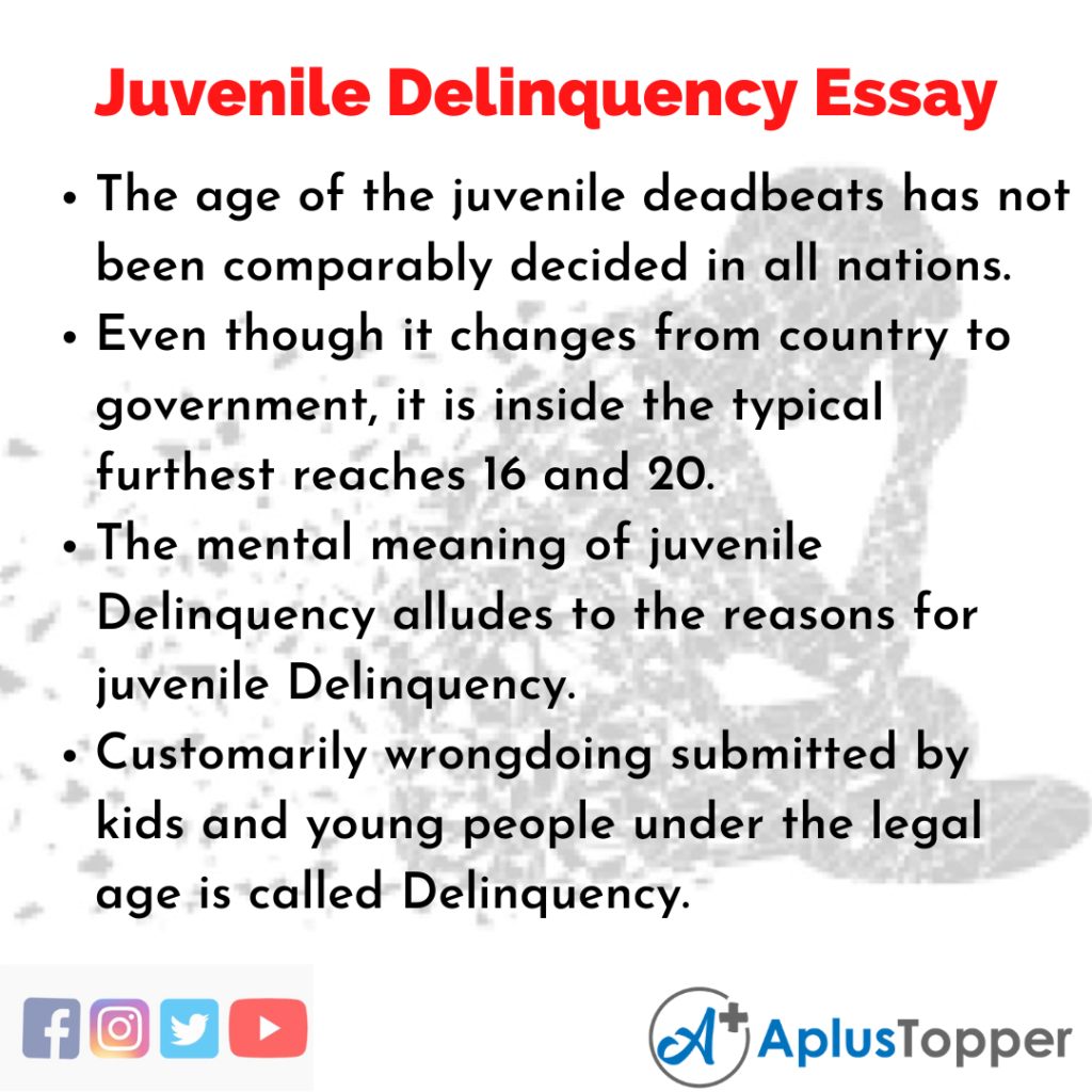 juvenile delinquency essays