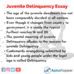 juvenile delinquency essay pdf