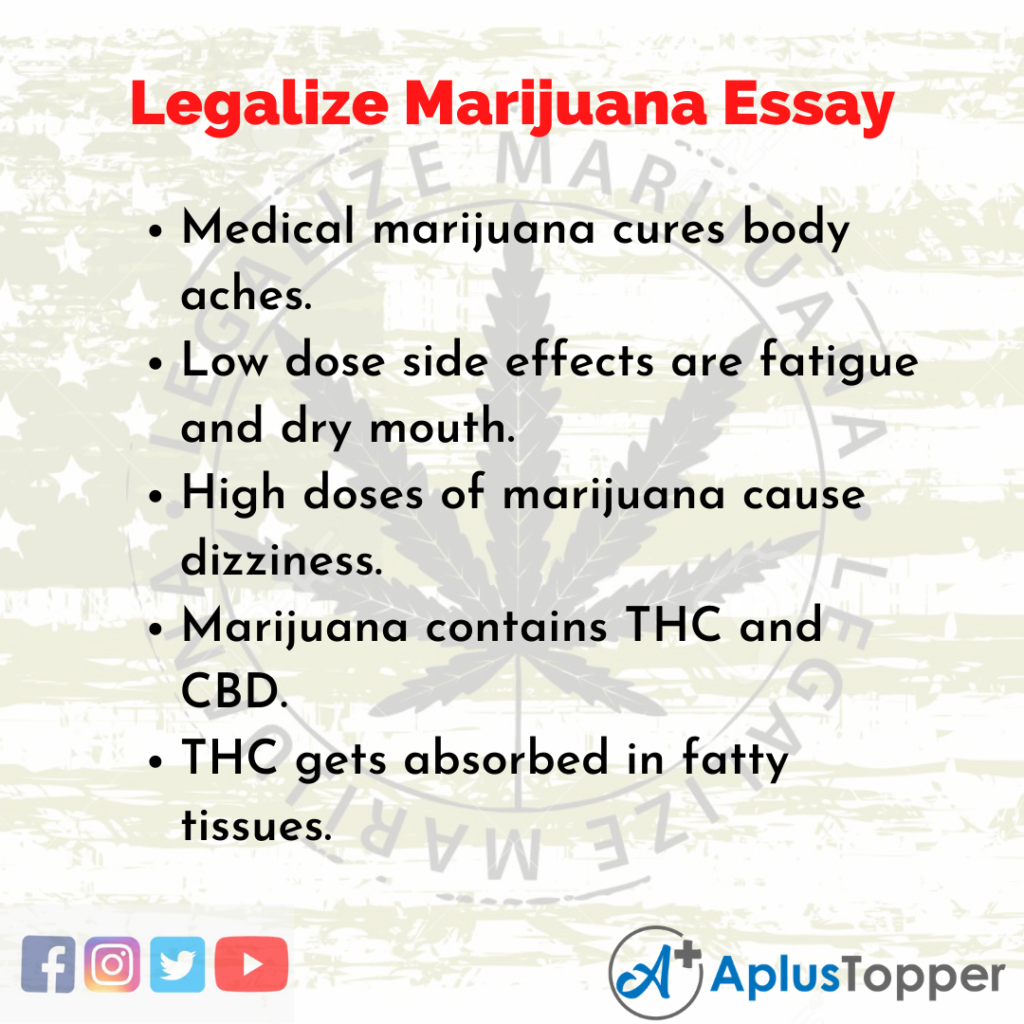 Marijuana legalization essays
