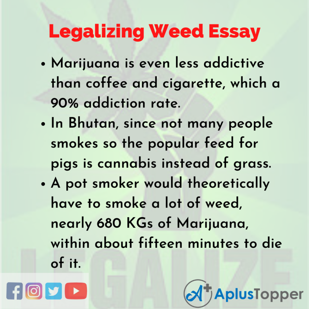 can weed help you write an essay