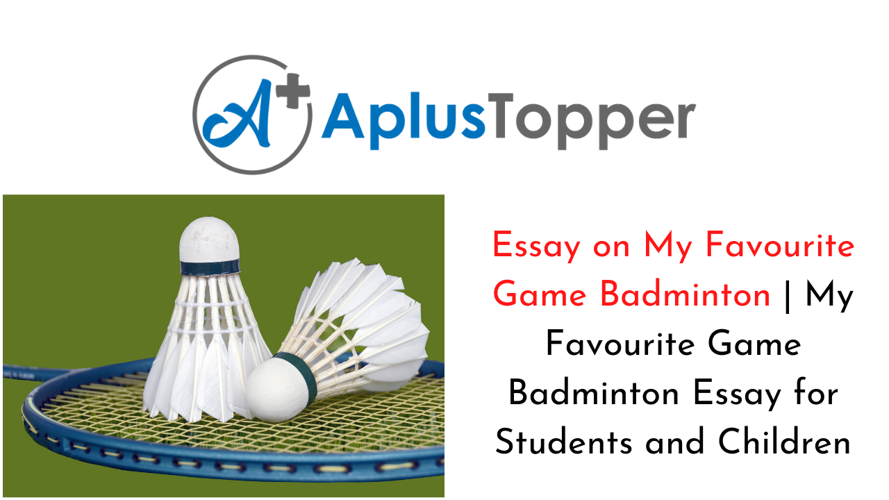 essay on badminton