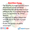 persuasive essay about nutrition