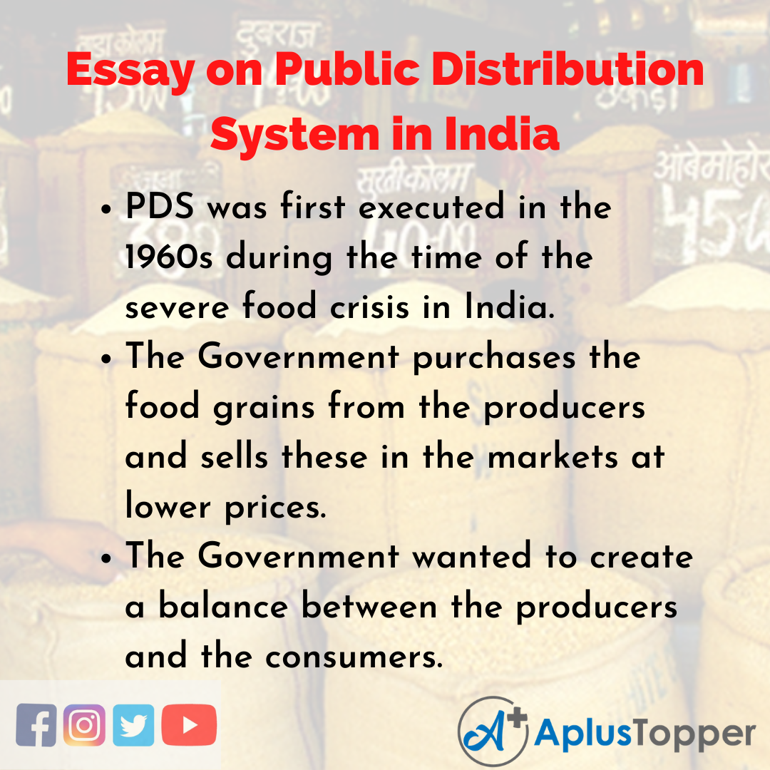 Essay on Public Distribution System in India
