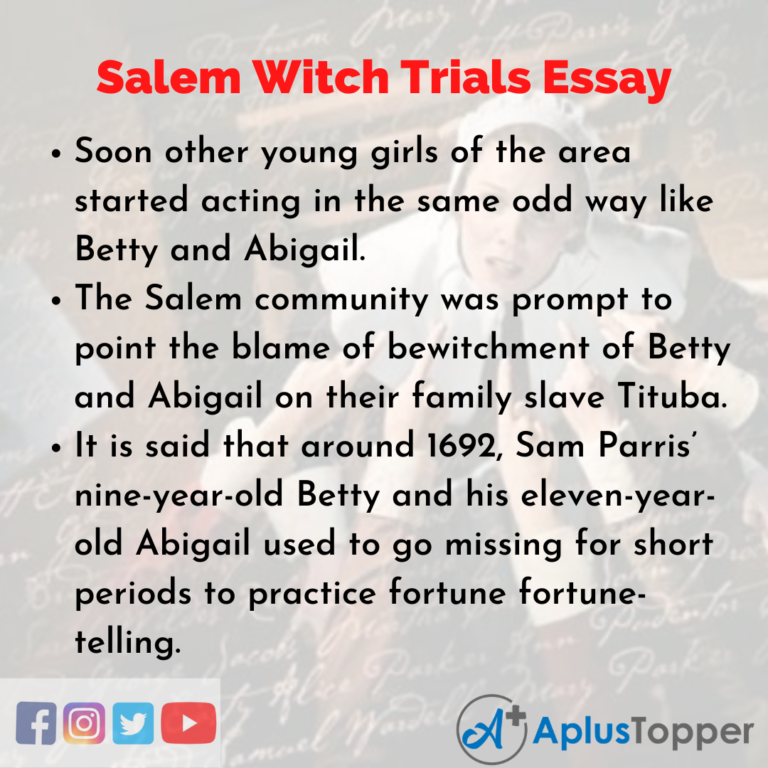 salem witch trials essay hook