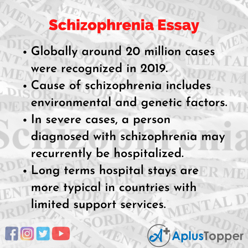essay topics about schizophrenia