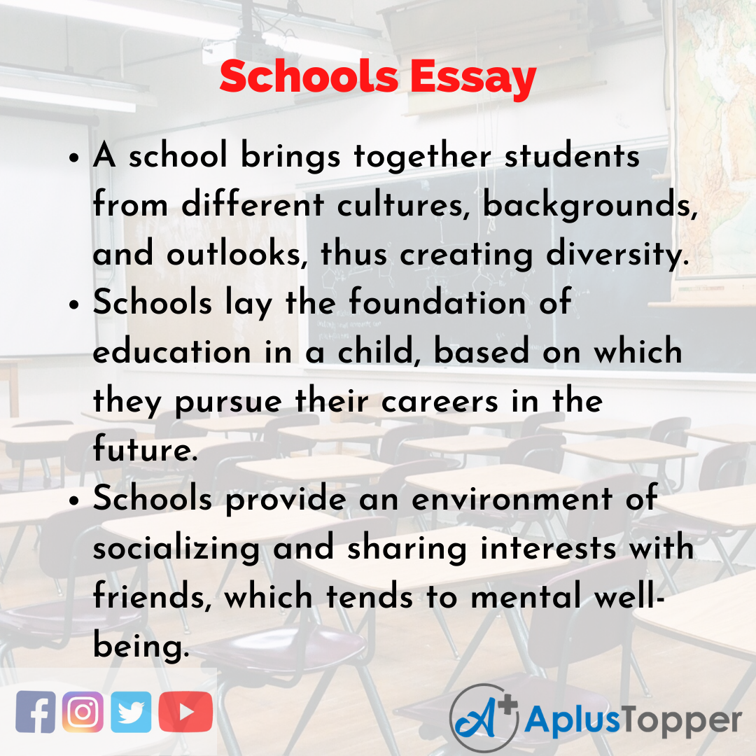 essay about school for class 2