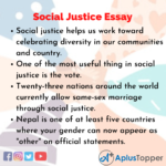 social justice research paper titles