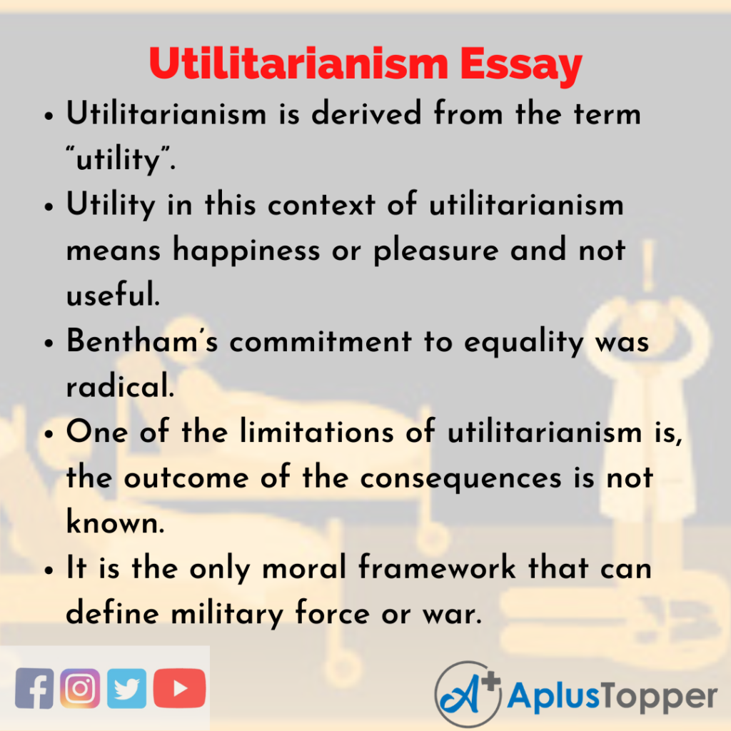what is utilitarianism in essay