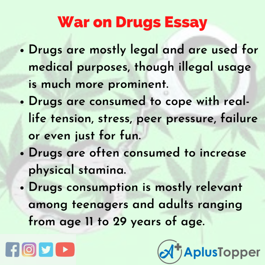 war on drugs essay brainly