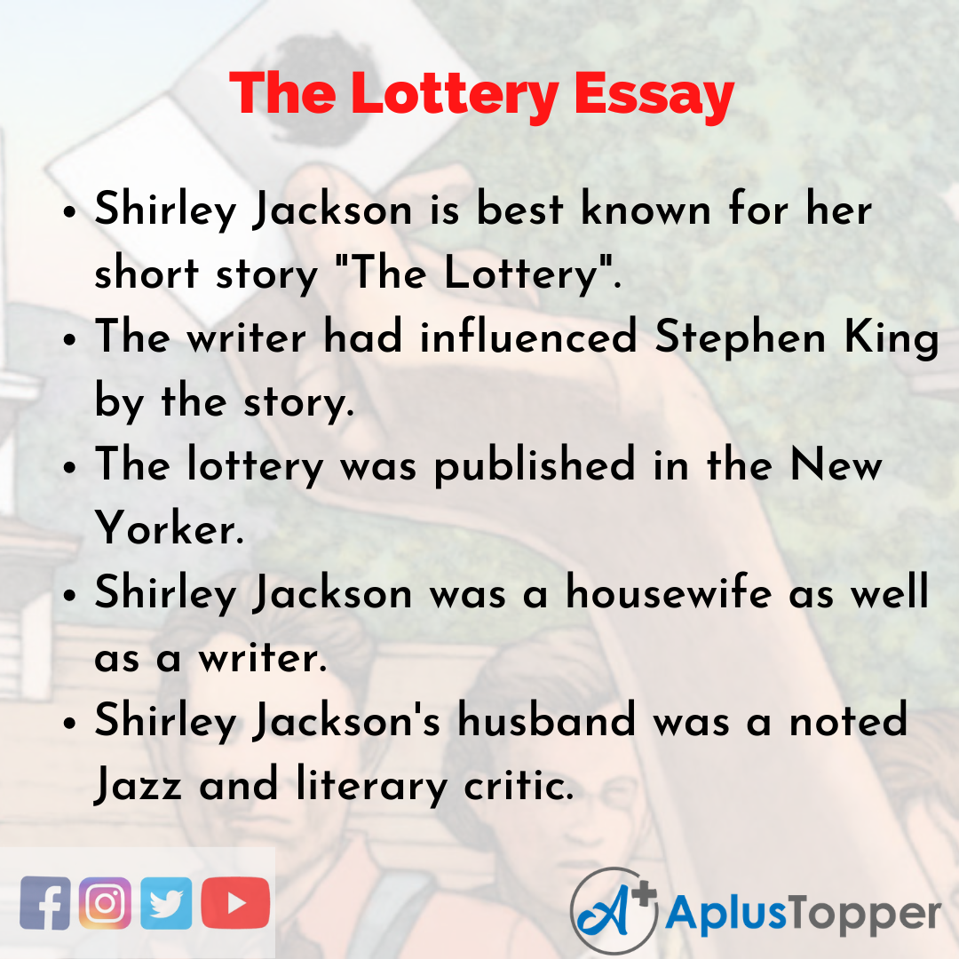 Essay on the Lottery