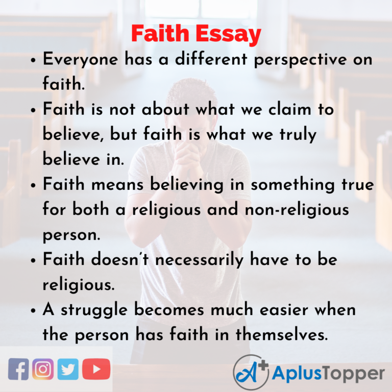 thesis statement for faith