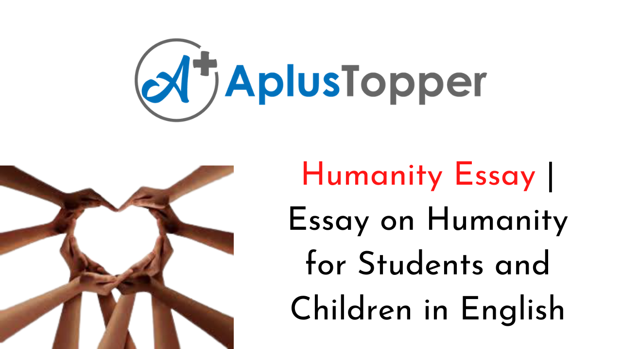 essay on save humanity