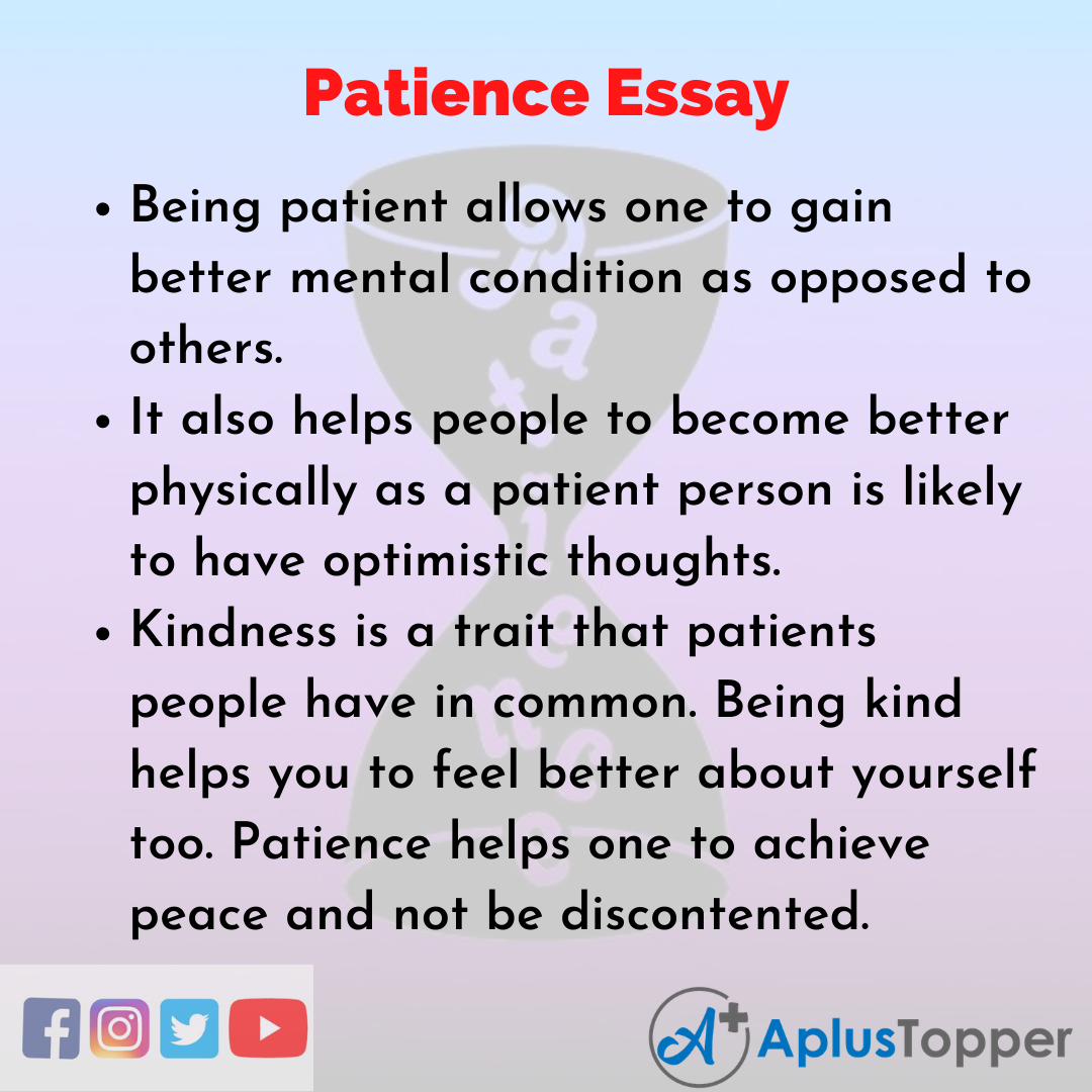 Patience essay