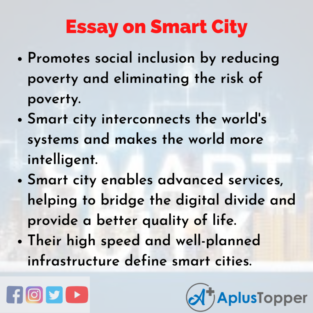 smart city essay in english