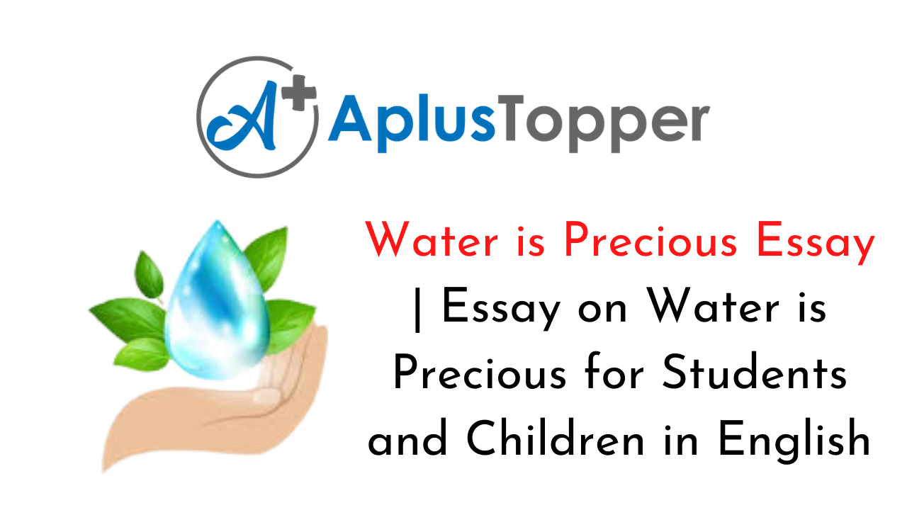 essay water is precious